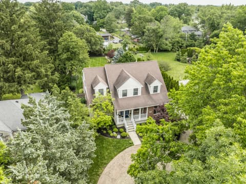 Aerial view at 7599 N Meridian Street, Indianapolis, IN