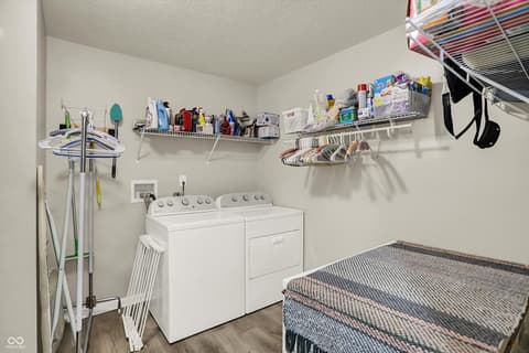 Laundry room at 7505 Eddie Lane, Camby, IN