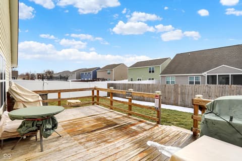 Outdoor living area at 7505 Eddie Lane, Camby, IN