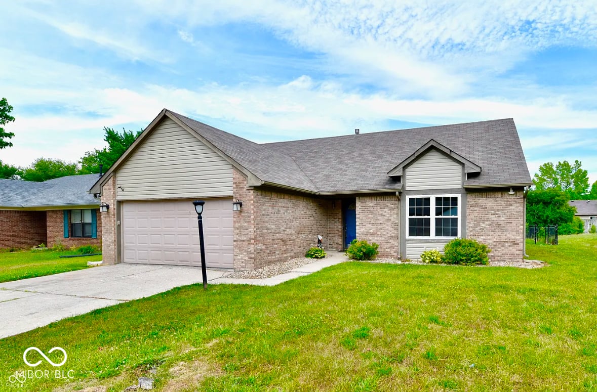 Front exterior at 3701 Foxtail Drive, Indianapolis, IN