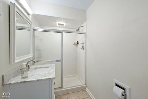 Primary bathroom at 1025 Oswego Road, Carmel, IN