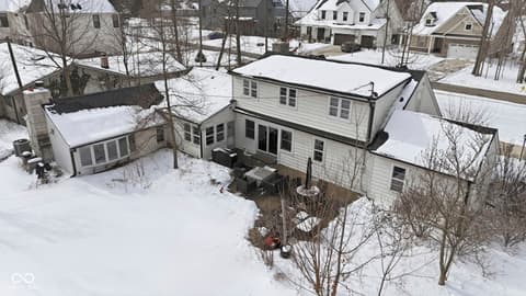 Aerial view at 1025 Oswego Road, Carmel, IN