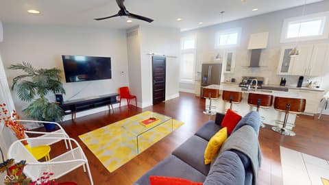 Living room at 1112 Spann Avenue, Indianapolis, IN
