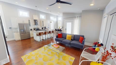 Living room at 1112 Spann Avenue, Indianapolis, IN