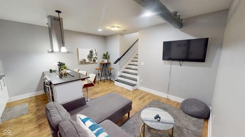 Living room at 1112 Spann Avenue, Indianapolis, IN