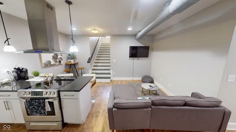 Living room at 1112 Spann Avenue, Indianapolis, IN