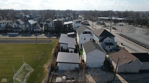 Aerial view at 1112 Spann Avenue, Indianapolis, IN