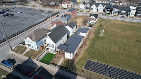 Aerial view at 1112 Spann Avenue, Indianapolis, IN