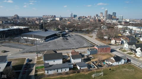 Aerial view at 1112 Spann Avenue, Indianapolis, IN