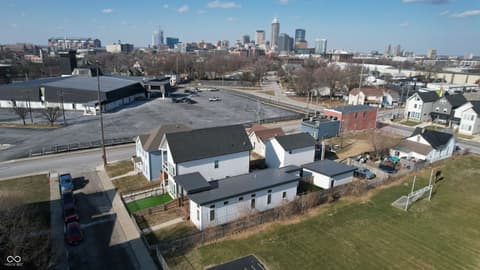 Aerial view at 1112 Spann Avenue, Indianapolis, IN