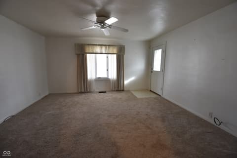 Living room at 502 S State Street, Greenfield, IN