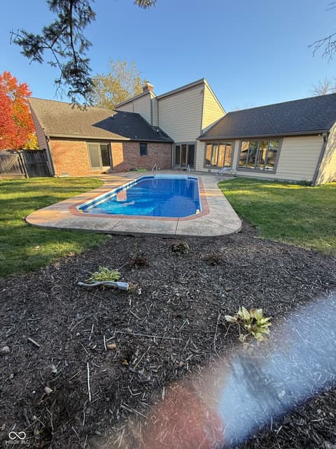 Backyard at 897 Nevelle Lane, Carmel, IN