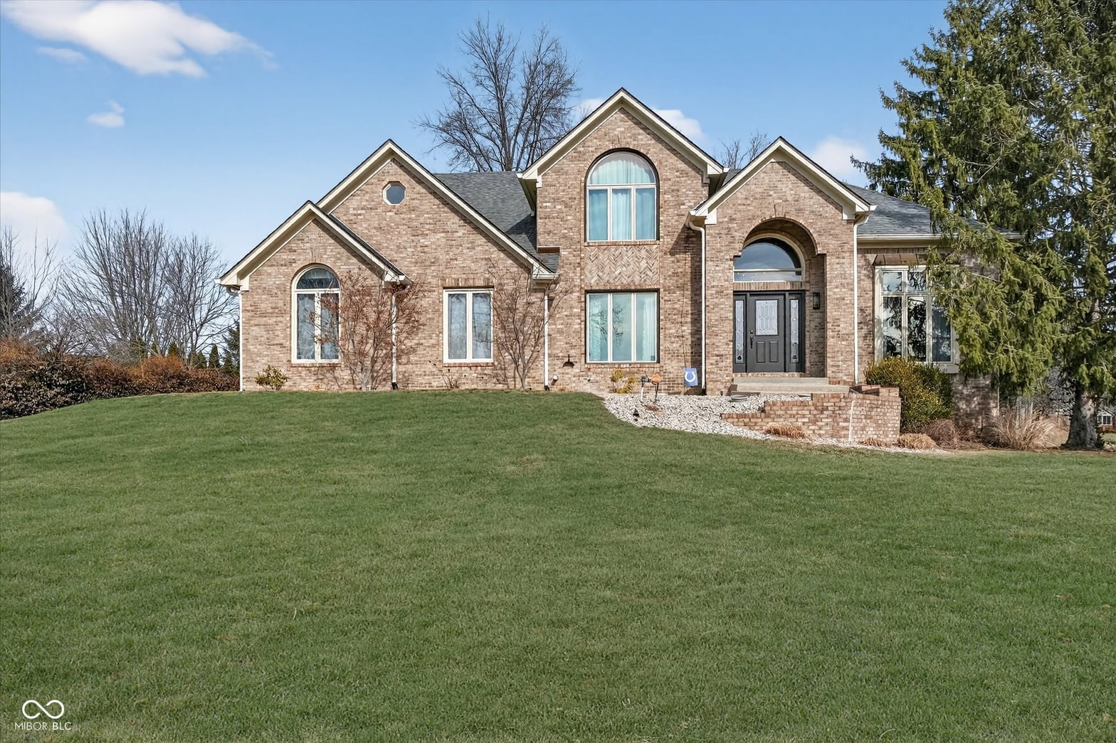 Front exterior at 7450 Berkshire Lane, Indianapolis, IN