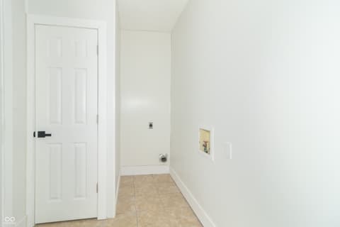 Laundry room at 1127 Hickory Lane, New Castle, IN
