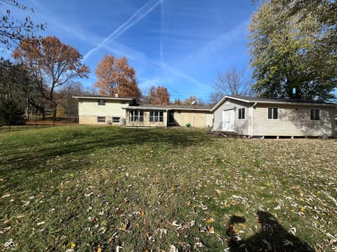 Backyard at 7855 Bluff Road, Indianapolis, IN