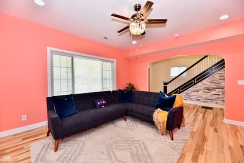 Living room at 627 N Gray Street, Indianapolis, IN