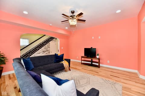 Living room at 627 N Gray Street, Indianapolis, IN