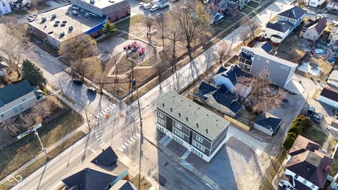 Aerial view at 1653 Lexington Avenue, Indianapolis, IN