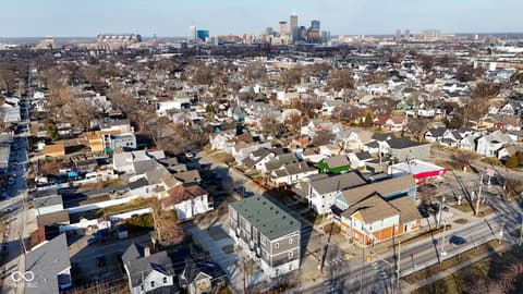 Aerial view at 1653 Lexington Avenue, Indianapolis, IN