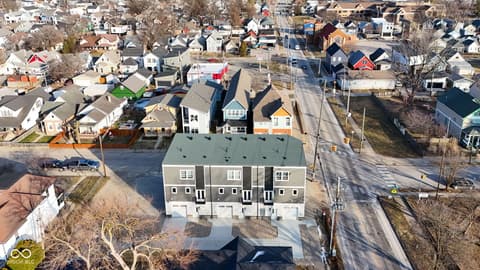 Aerial view at 1653 Lexington Avenue, Indianapolis, IN