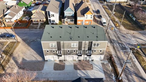 Aerial view at 1653 Lexington Avenue, Indianapolis, IN