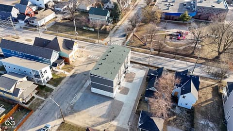 Aerial view at 1653 Lexington Avenue, Indianapolis, IN
