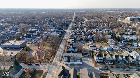 Aerial view at 1653 Lexington Avenue, Indianapolis, IN