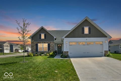 Front exterior at 1789 River Birch Drive, Greenfield, IN