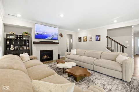 Living room at 15546 Senita Lane, Fishers, IN