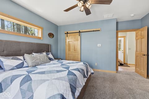 Bedroom at 8277 E Lake Shore Drive, Rockville, IN