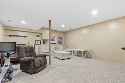 Living room at 8277 E Lake Shore Drive, Rockville, IN