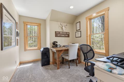 Home office at 8277 E Lake Shore Drive, Rockville, IN