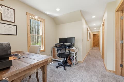 Home office at 8277 E Lake Shore Drive, Rockville, IN
