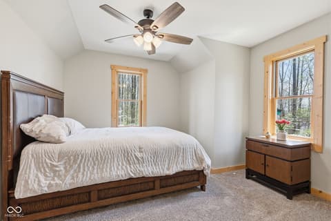 Bedroom at 8277 E Lake Shore Drive, Rockville, IN