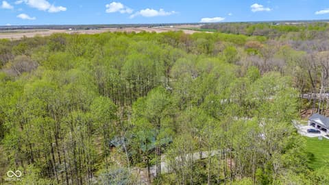 Aerial view at 8277 E Lake Shore Drive, Rockville, IN