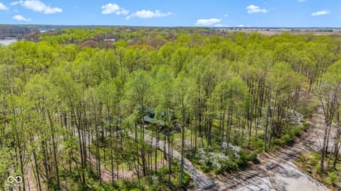 Aerial view at 8277 E Lake Shore Drive, Rockville, IN