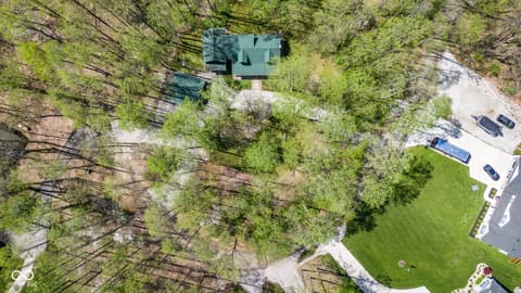 Aerial view at 8277 E Lake Shore Drive, Rockville, IN