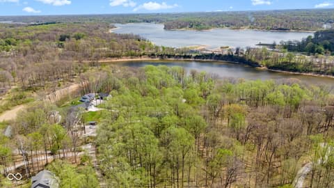 Aerial view at 8277 E Lake Shore Drive, Rockville, IN