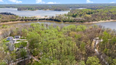 Aerial view at 8277 E Lake Shore Drive, Rockville, IN