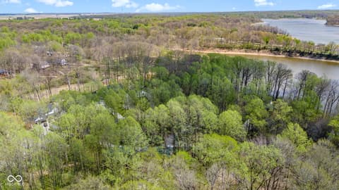 Aerial view at 8277 E Lake Shore Drive, Rockville, IN