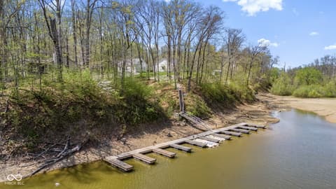 Aerial view at 8277 E Lake Shore Drive, Rockville, IN