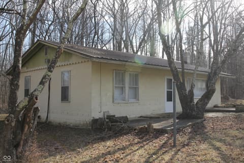 Backyard at 4823 State Road 45, Nashville, IN