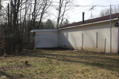 Backyard at 4823 State Road 45, Nashville, IN
