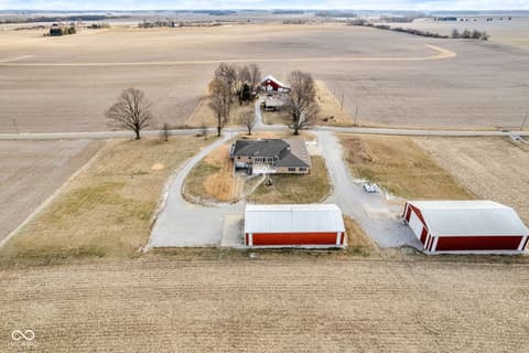 Aerial view at 3693 N 675 E, Darlington, IN