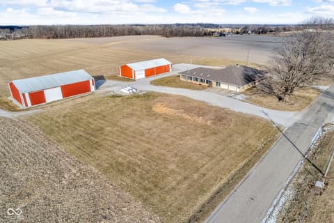 Aerial view at 3693 N 675 E, Darlington, IN