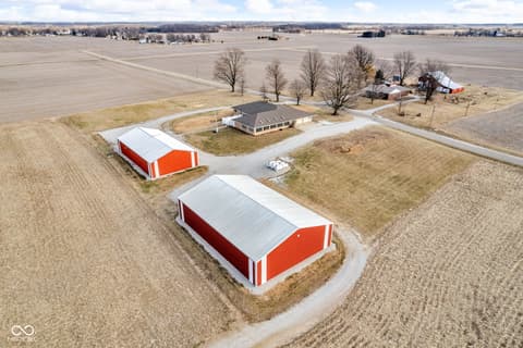 Aerial view at 3693 N 675 E, Darlington, IN