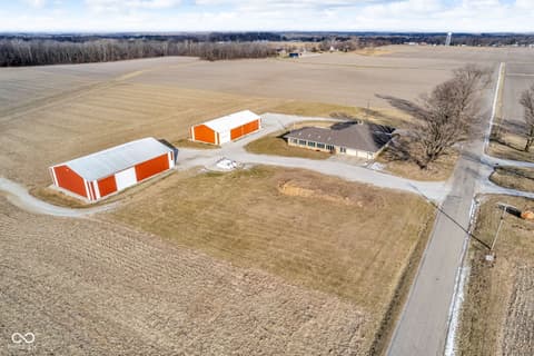 Aerial view at 3693 N 675 E, Darlington, IN