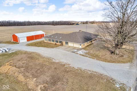 Aerial view at 3693 N 675 E, Darlington, IN