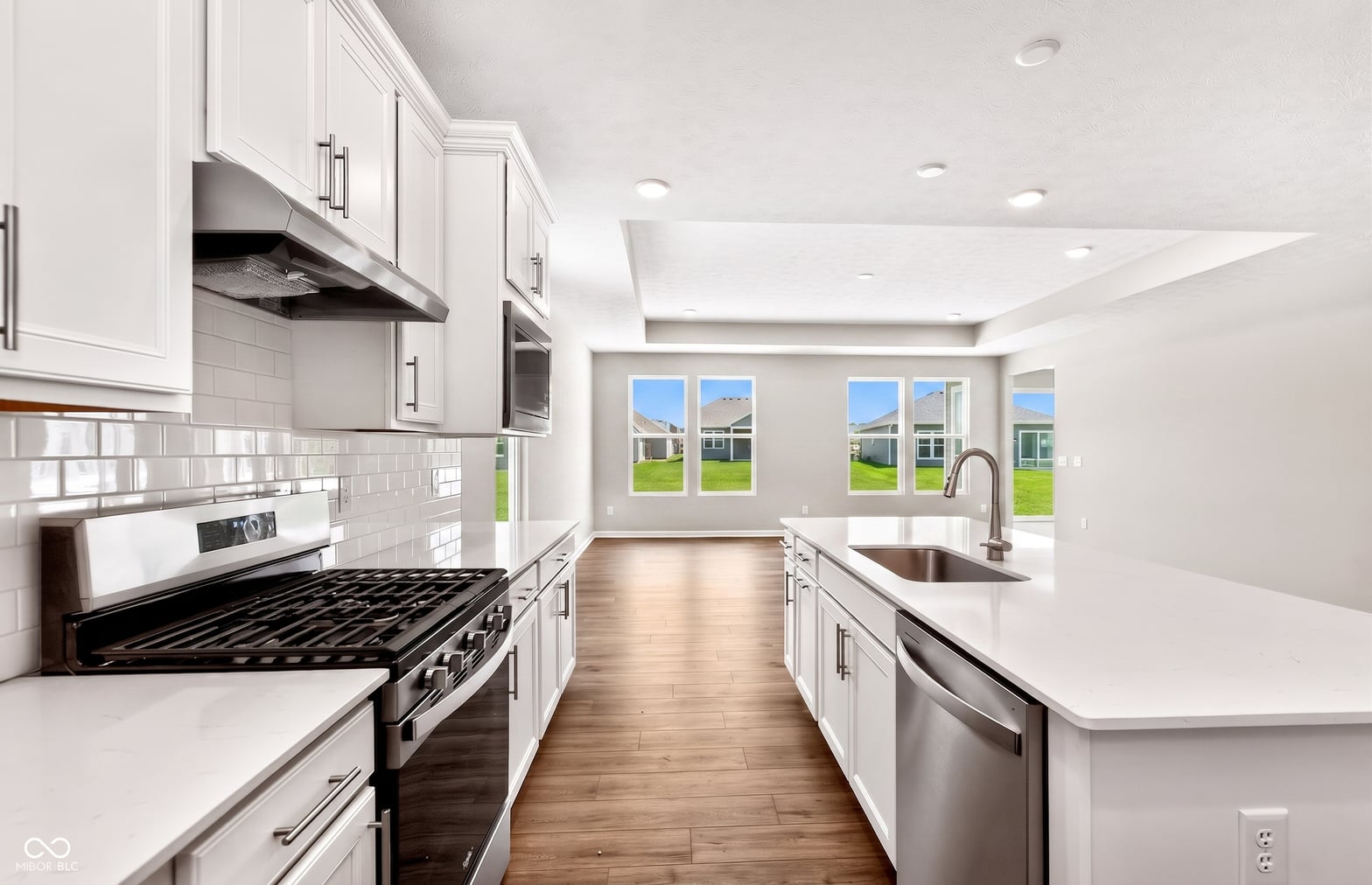 Bright, modern kitchen with premium finishes and natural light.