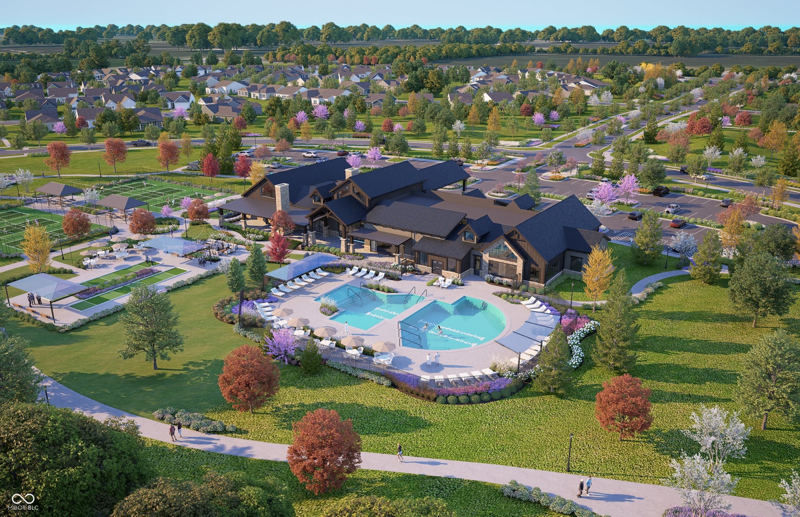 Luxury resort-style community with pool and spa amenities.